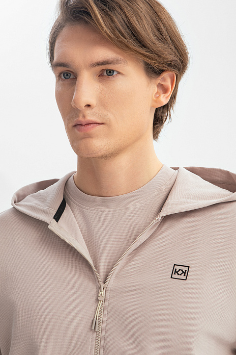 Толстовка из хлопка, бежевый цвет, цвет Бежевый