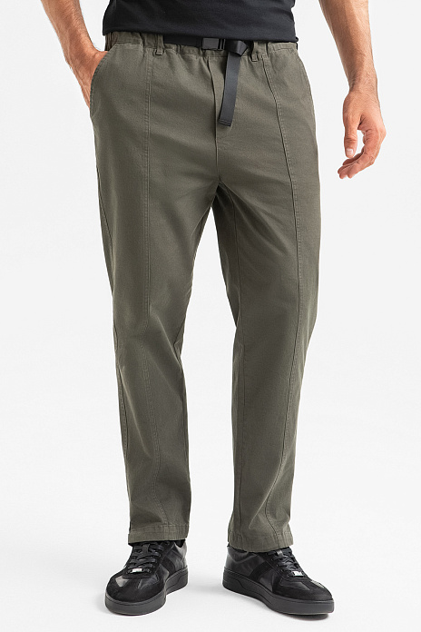 Брюки из хлопка, цвет Хаки