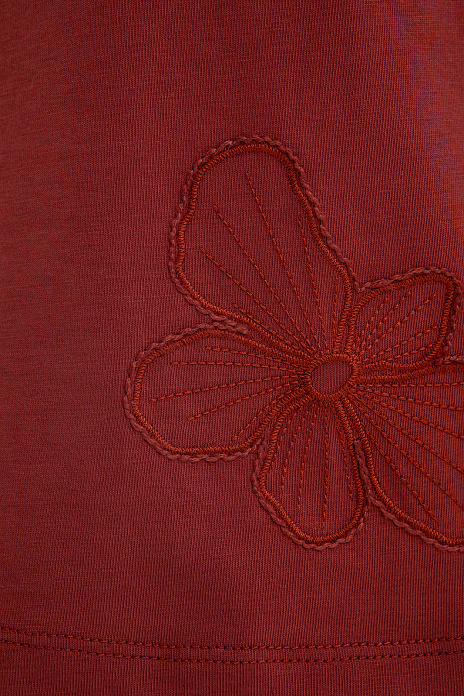 Футболка из хлопка, цвет Кирпичный