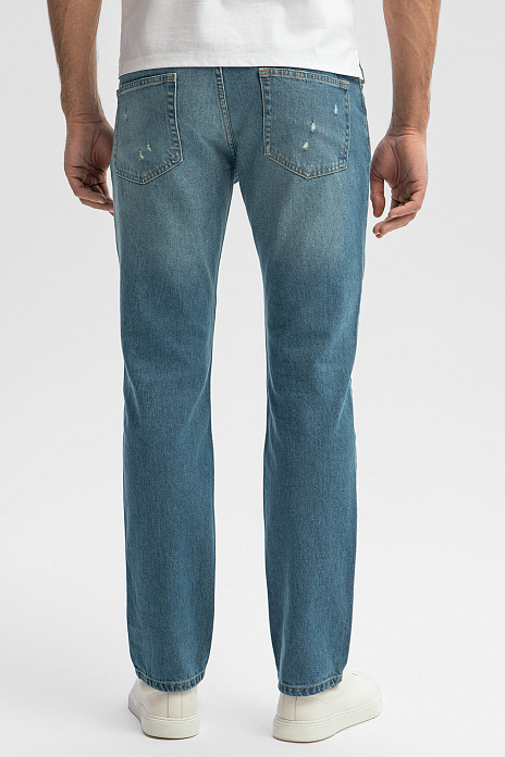 Джинсы свободного силуэта, цвет Голубой светлый