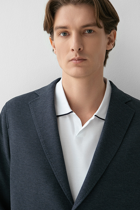 Пиджак однобортный, цвет Синий темный