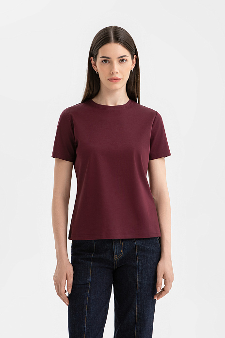 Футболка из хлопка, цвет Винный