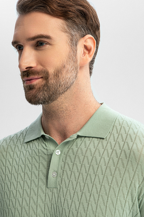 Поло из хлопка Пима, цвет Мятный