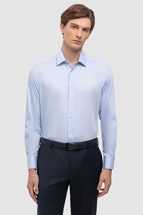 Сорочка из хлопка, легкая в уходе, цвет Голубой