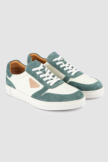 Кеды из натуральной замши и текстиля