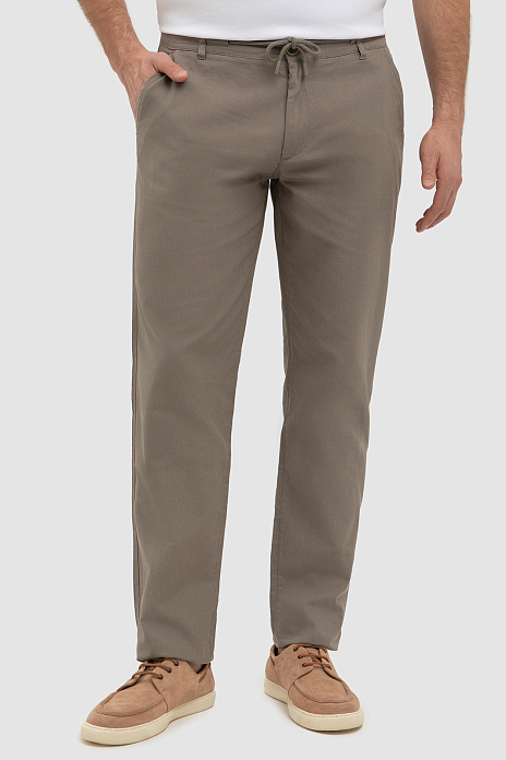 Брюки из хлопка, цвет Оливковый