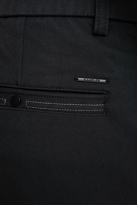 Серые утепленные брюки, цвет Антрацит