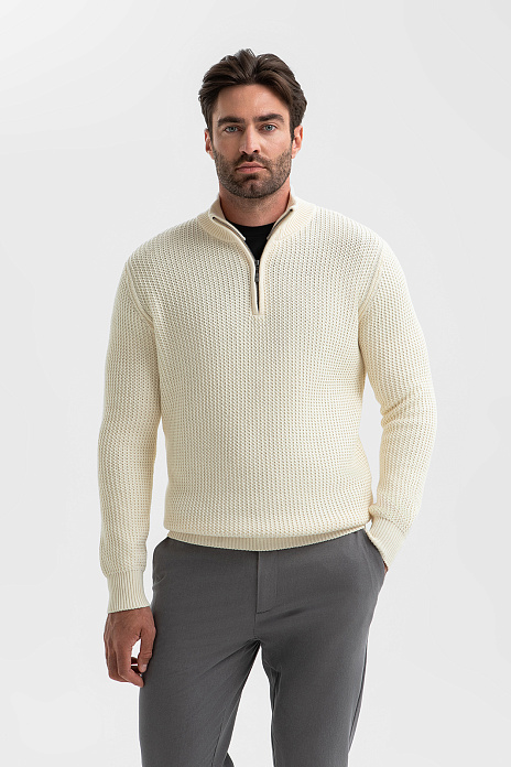 Свитер из хлопка, цвет Молочный