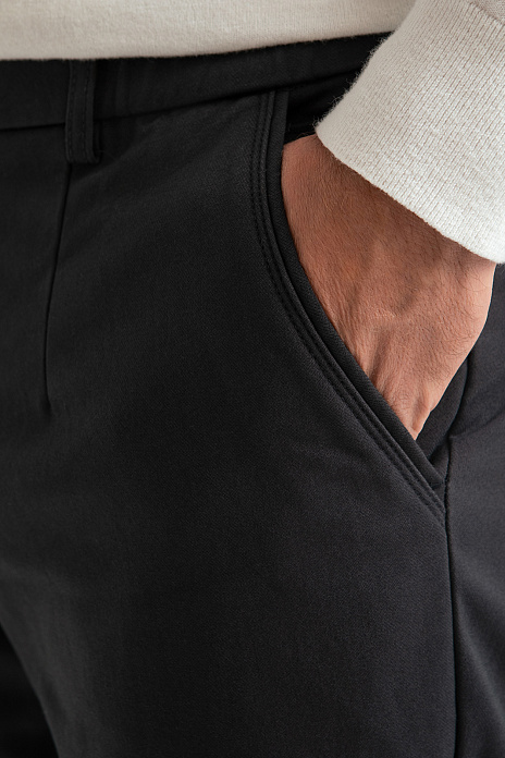 Серые утепленные брюки, цвет Антрацит