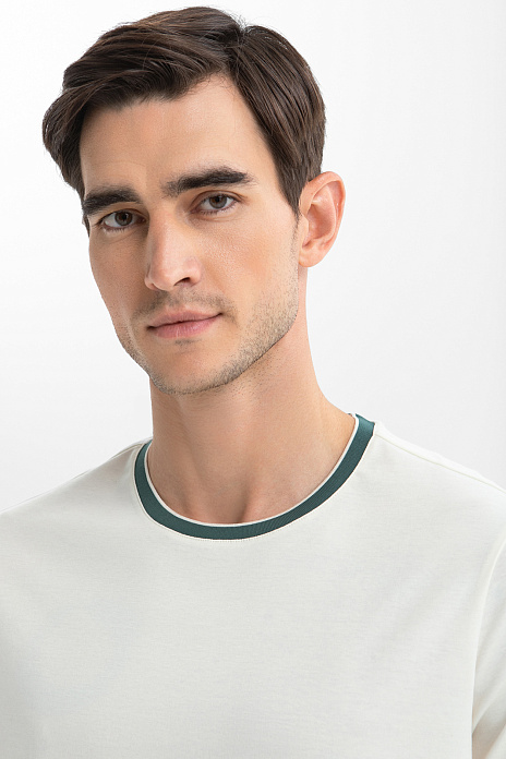 Футболка из мерсеризованного хлопка, цвет Молочный