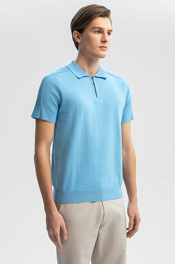 Поло из хлопка Пима