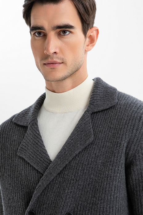 Кардиган из шерсти, цвет Серый