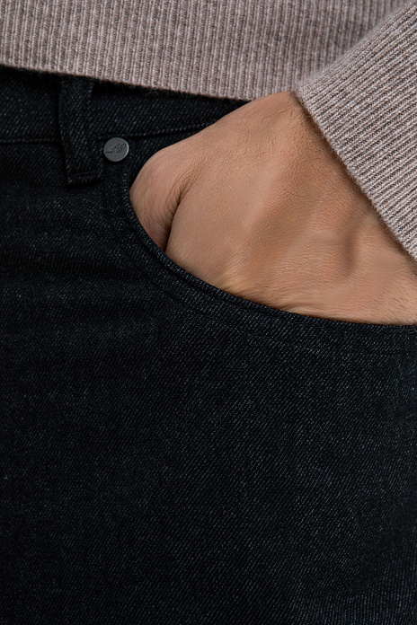 Брюки из хлопка и шерсти, лимитированная коллекция, цвет Черный