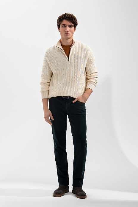 Джинсы прямого силуэта, цвет Синий темный