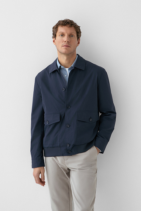 Куртка с водоотталкивающей обработкой, цвет Синий темный