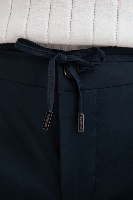 Брюки из хлопка, цвет Синий темный