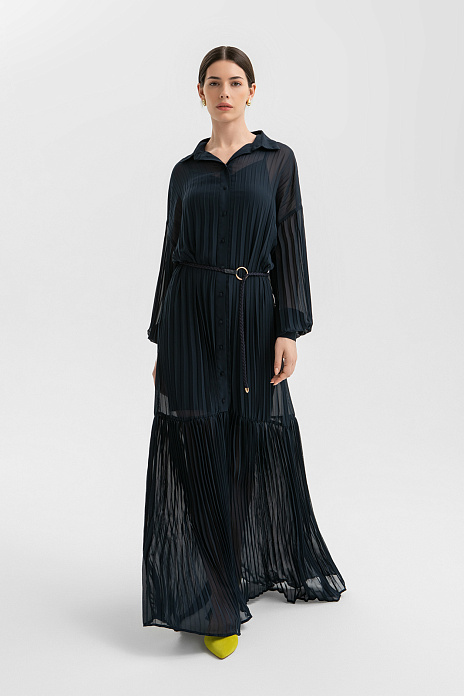 Платье-макси, цвет Синий темный