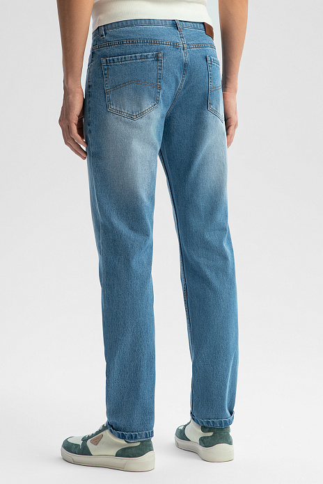 Джинсы прямого силуэта, цвет Голубой светлый