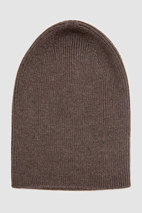 Шапка из шерсти, цвет Коричневый