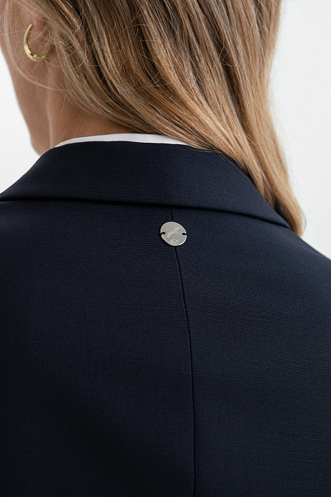 Пиджак из шерсти, цвет Синий темный