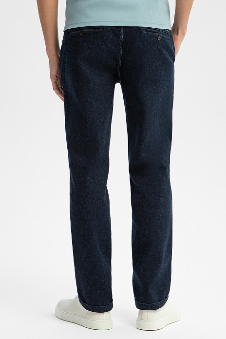Джинсы прямого силуэта, цвет Синий темный
