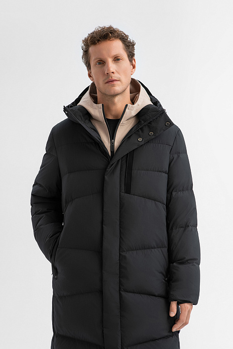 Пуховик с водоотталкивающей обработкой, цвет Черный