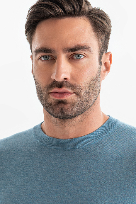 Джемпер из шерсти и кашемира, цвет Голубой