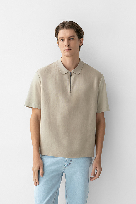 Рубашка изо льна, лимитированная коллекция, цвет Бежевый