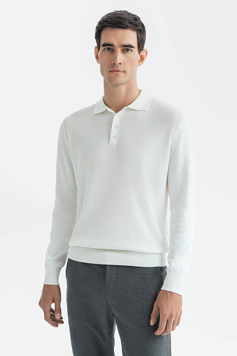 Поло из хлопка, цвет Белый