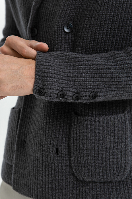 Кардиган из шерсти, цвет Серый