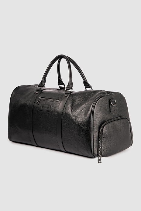 Дорожная сумка из натуральной кожи, цвет Черный