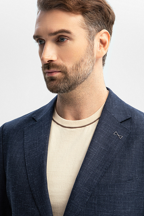 Костюм из шерсти, льна и шелка, цвет 