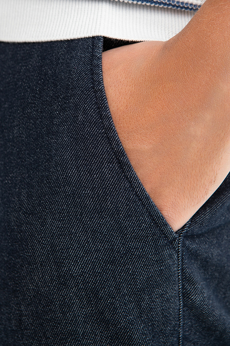 Джинсы прямого силуэта, цвет Синий темный