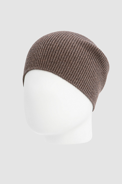 Шапка из шерсти, цвет Коричневый